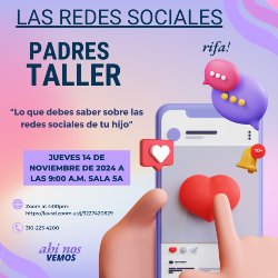 Familias de Husky, únase a nosotros en este taller informativo para padres en las redes sociales.